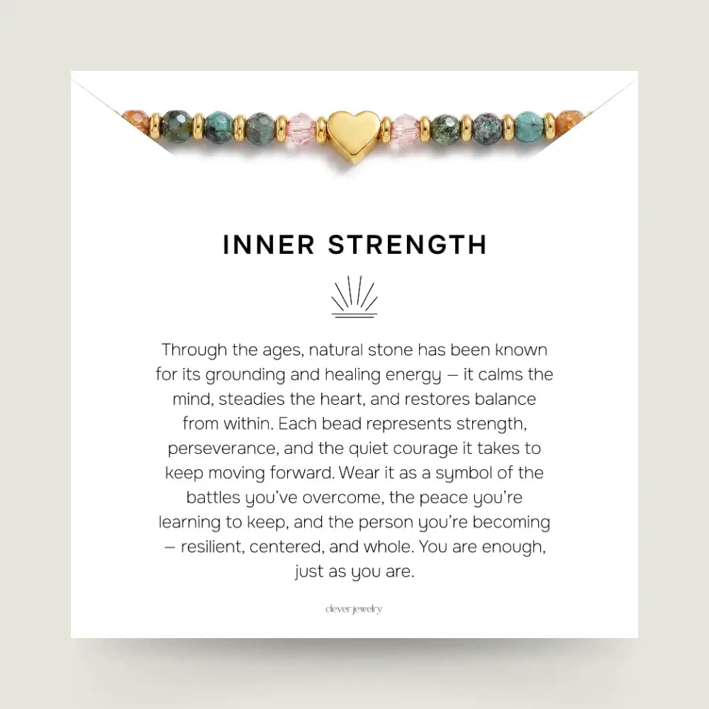Inner Strength & Heart Bracelet