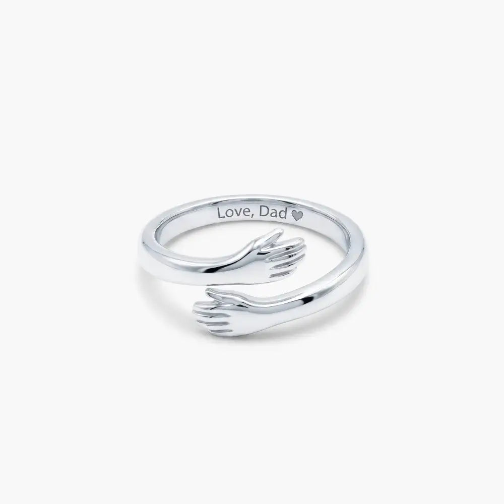 Dad & Daughter Hug Ring