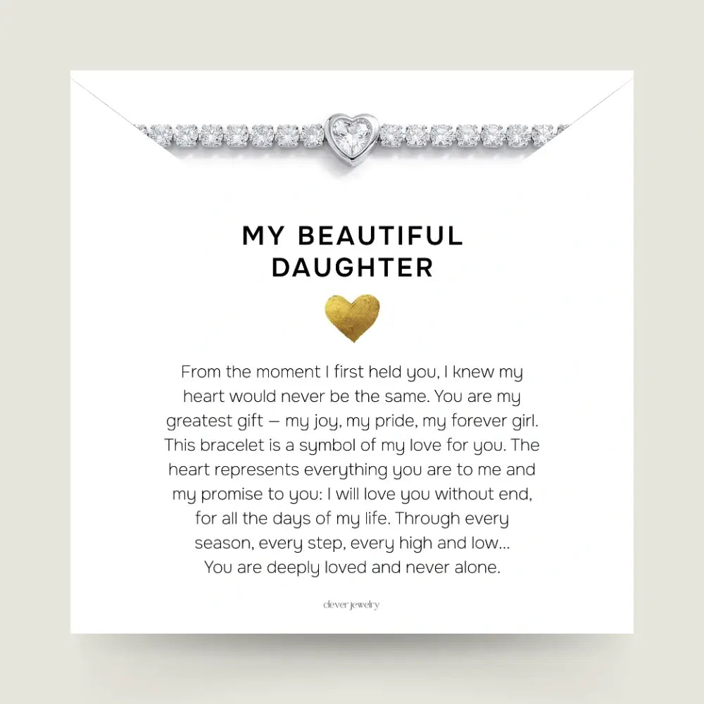 To My Daughter - I Love You Bracelet