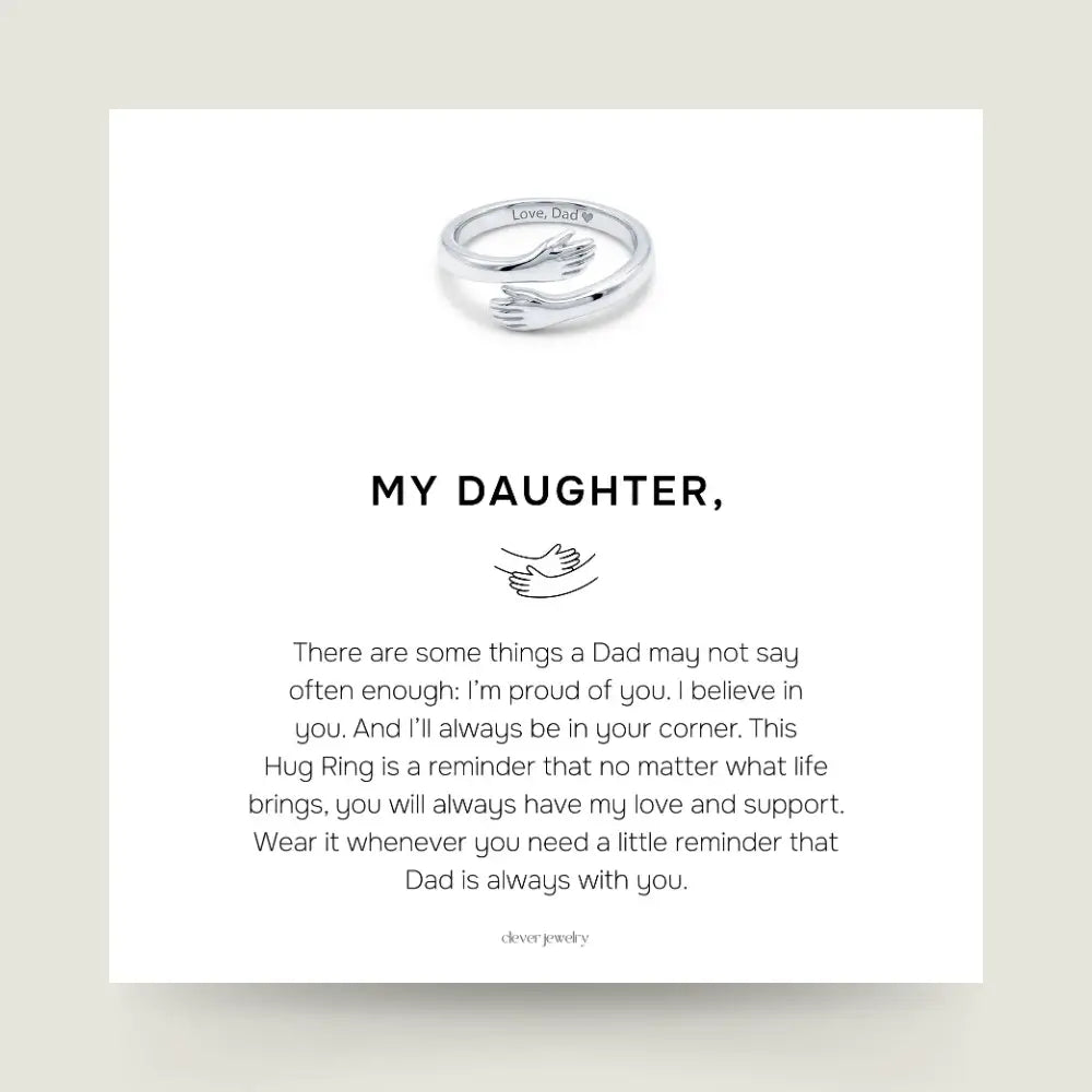 Dad & Daughter Hug Ring