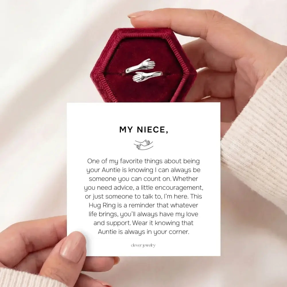 Auntie & Niece Hug Ring