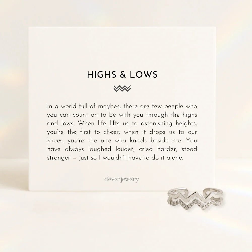 Highs & Lows Twin Band Ring