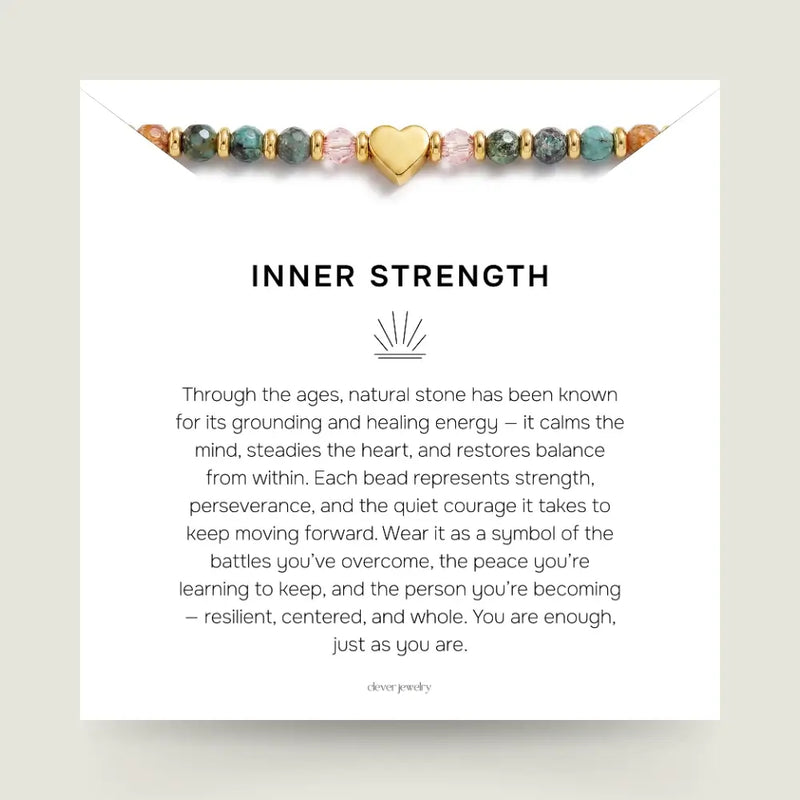 Inner Strength & Heart Bracelet