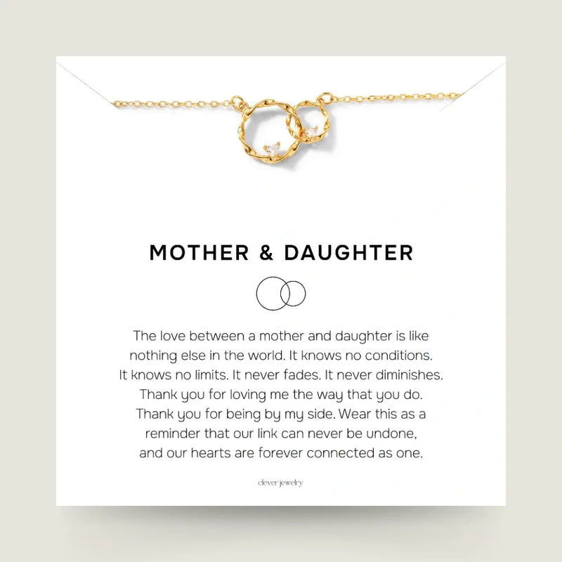 Mother & Daughter - Circles of Love Gold Necklace