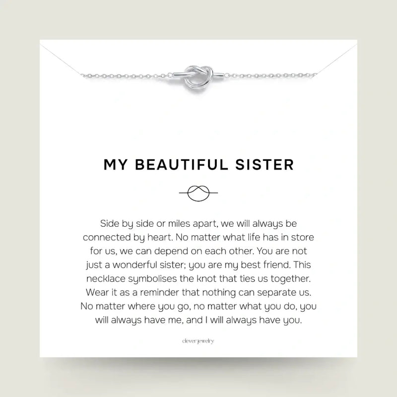 My Beautiful Sister - Love Knot Necklace