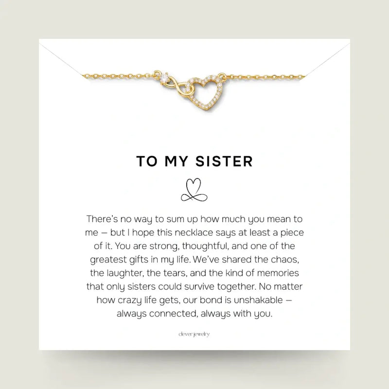 To My Sister - Infinite Love Necklace