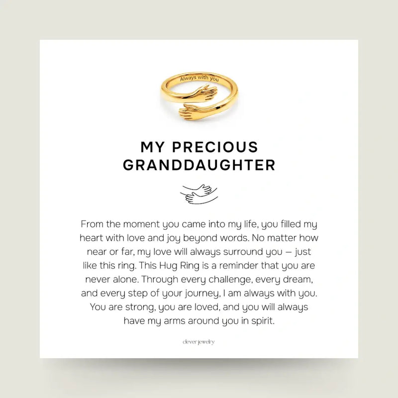 My Precious Granddaughter - Gold Hug Ring