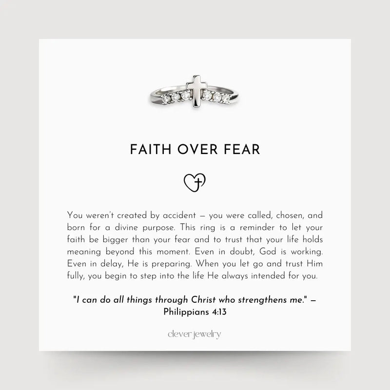 Faith Over Fear Ring