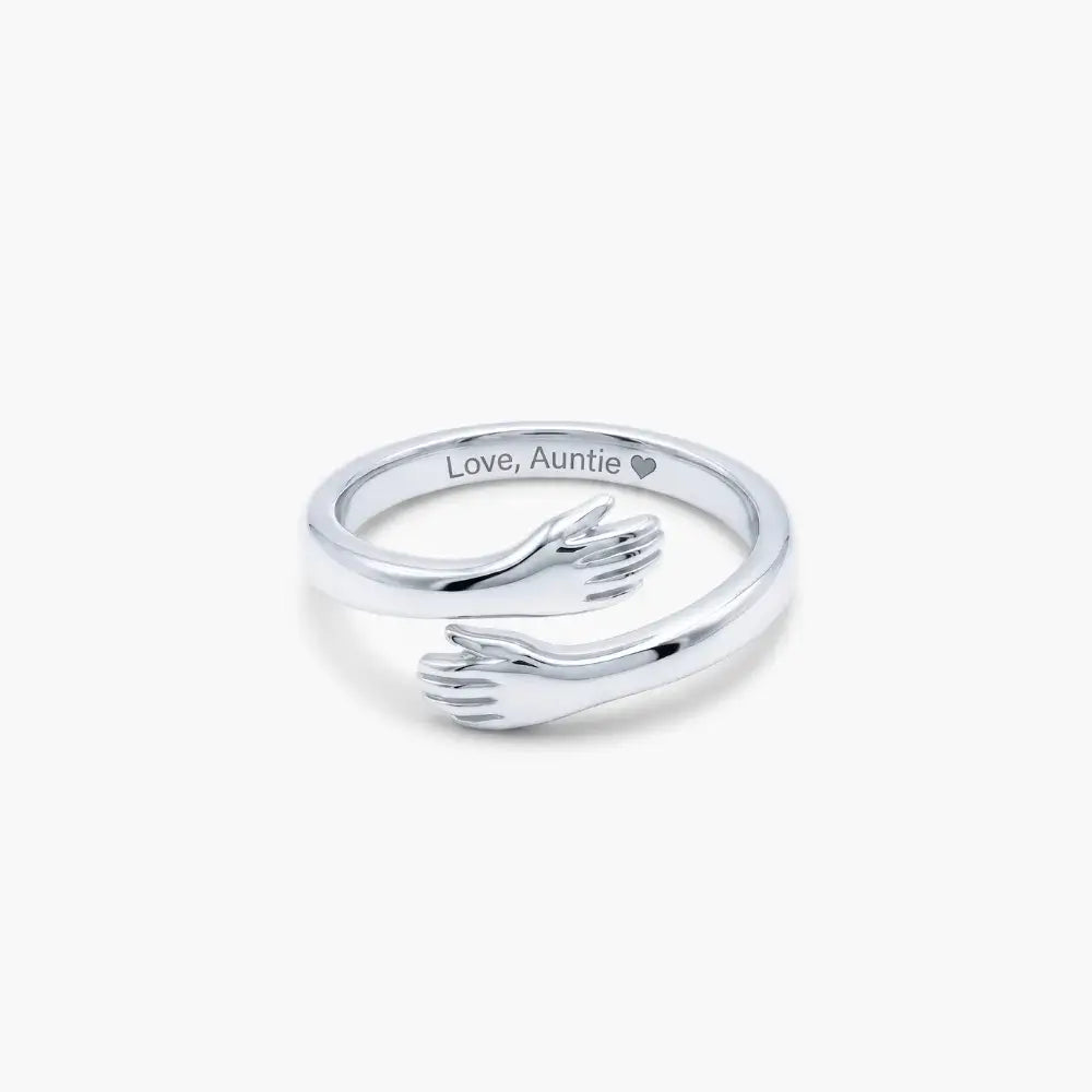 Auntie & Niece Hug Ring
