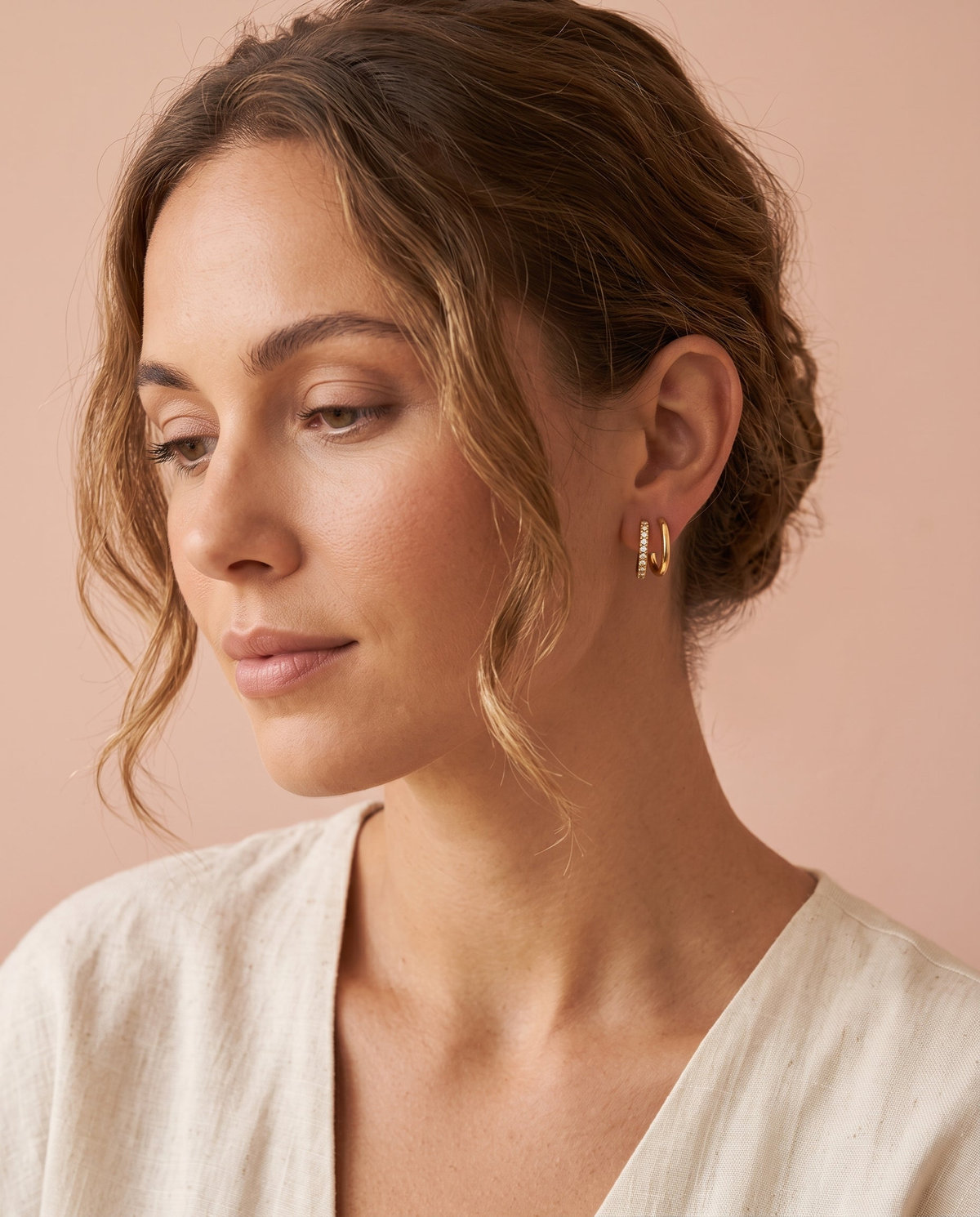 Double Pavé Hoops