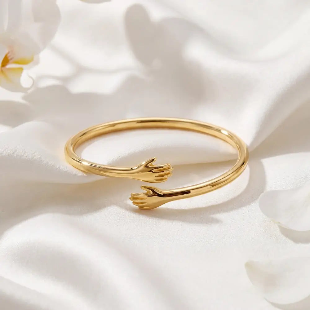 Wrapped in Love - Gold Hug Bracelet