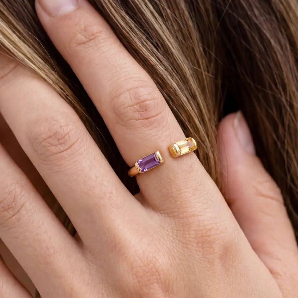 Grandmother & Granddaughter - Bonded Birthstone Ring