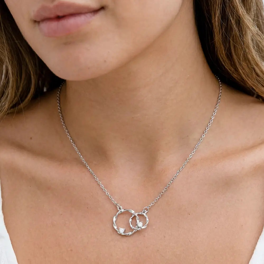 Grandmother & Granddaughter - Circles of Love Necklace