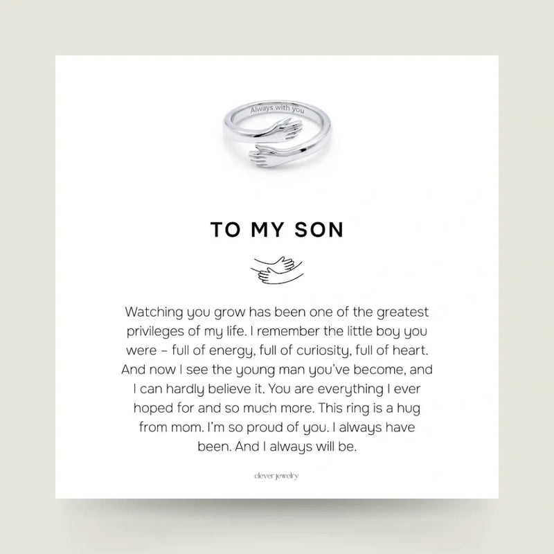To My Son - Hug Ring
