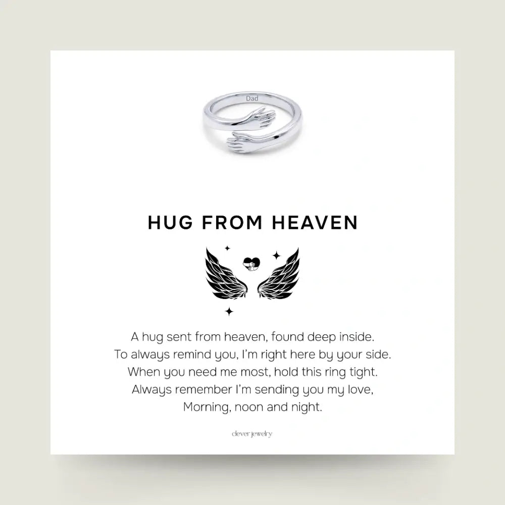 Hug From Heaven - Custom Engraved Ring