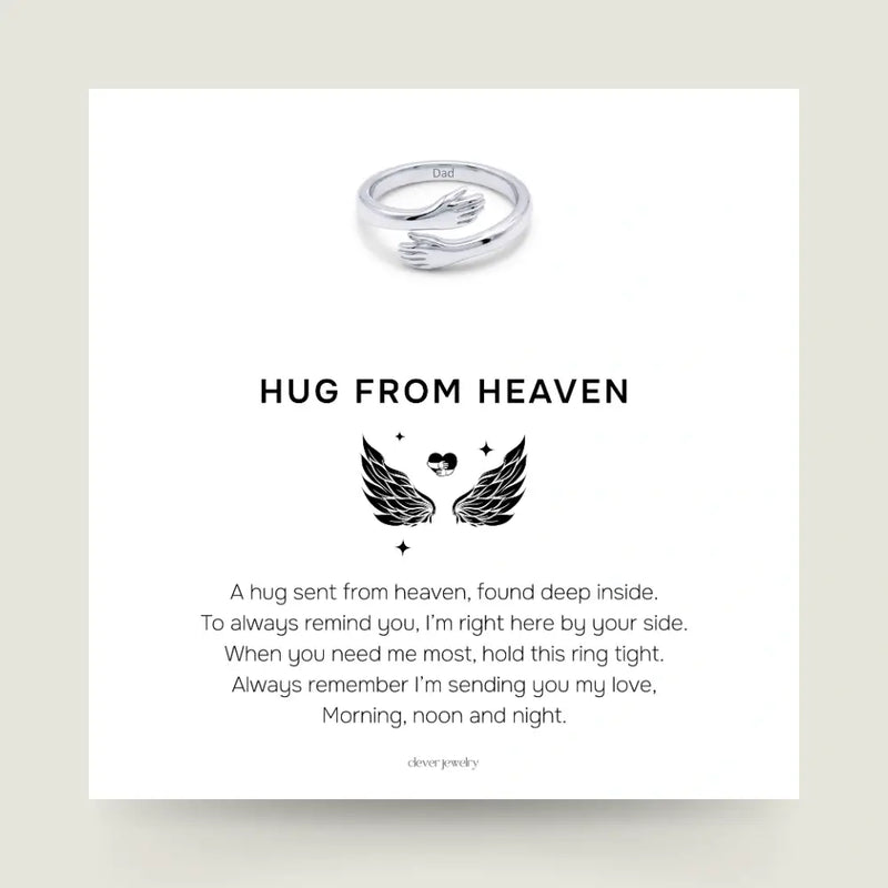 Hug From Heaven - Custom Engraved Ring