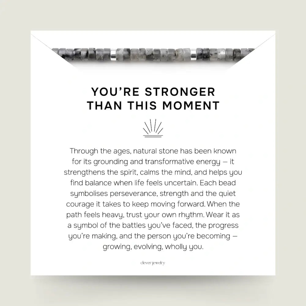 You're Stronger Than This Moment Bracelet