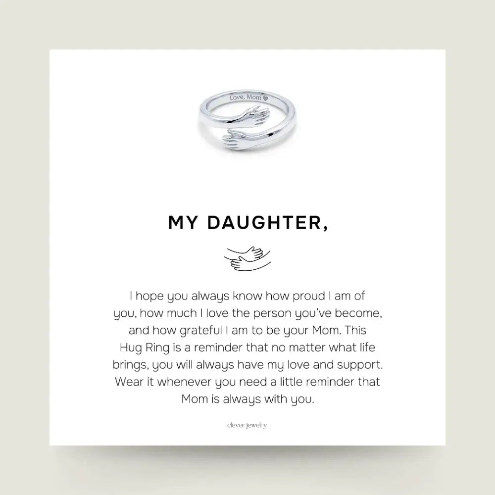 Mom & Daughter Hug Ring