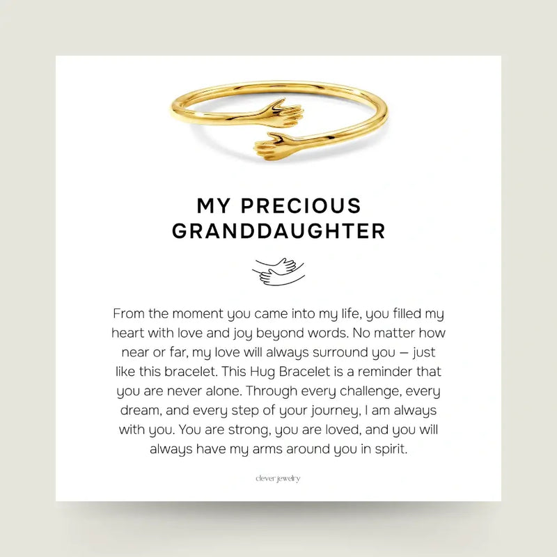 My Precious Granddaughter - Gold Hug Bracelet