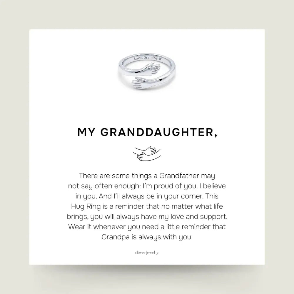 Grandpa & Granddaughter Hug Ring