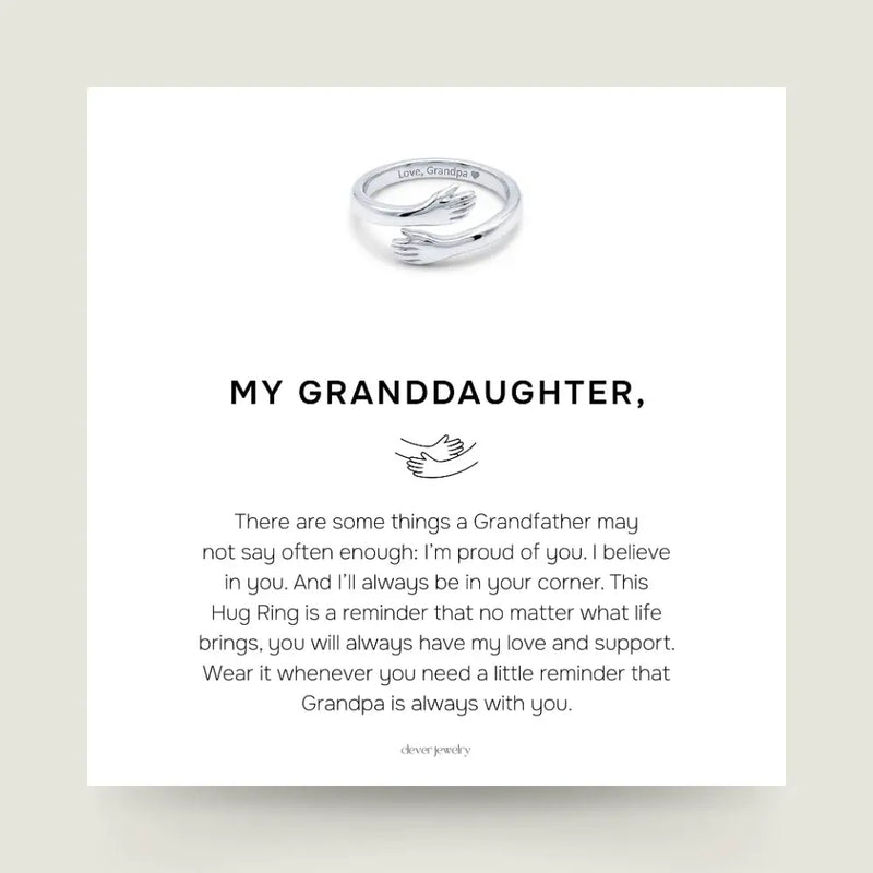 Grandpa & Granddaughter Hug Ring