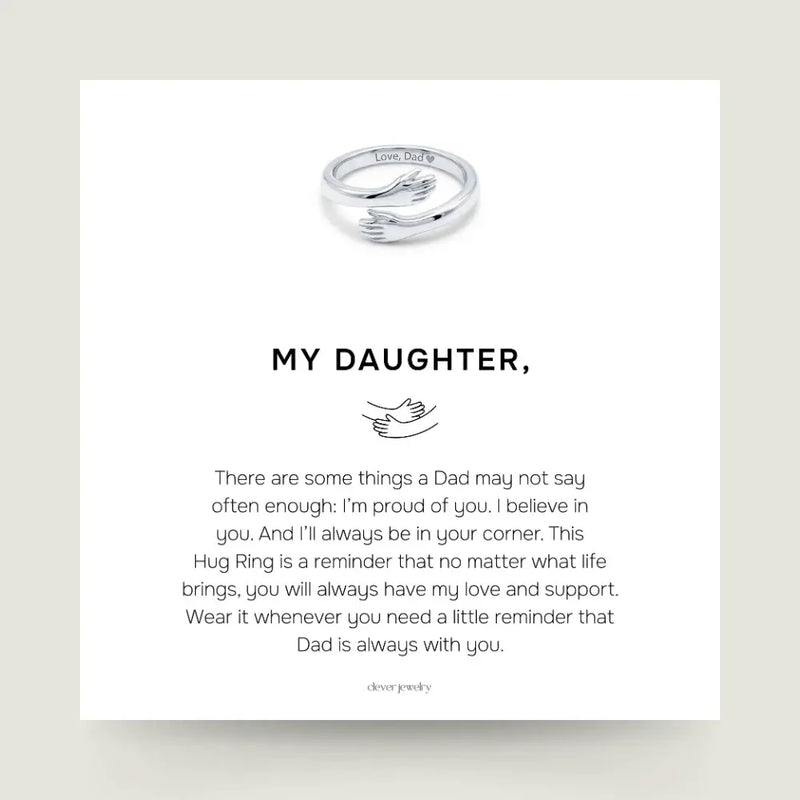 Dad & Daughter Hug Ring