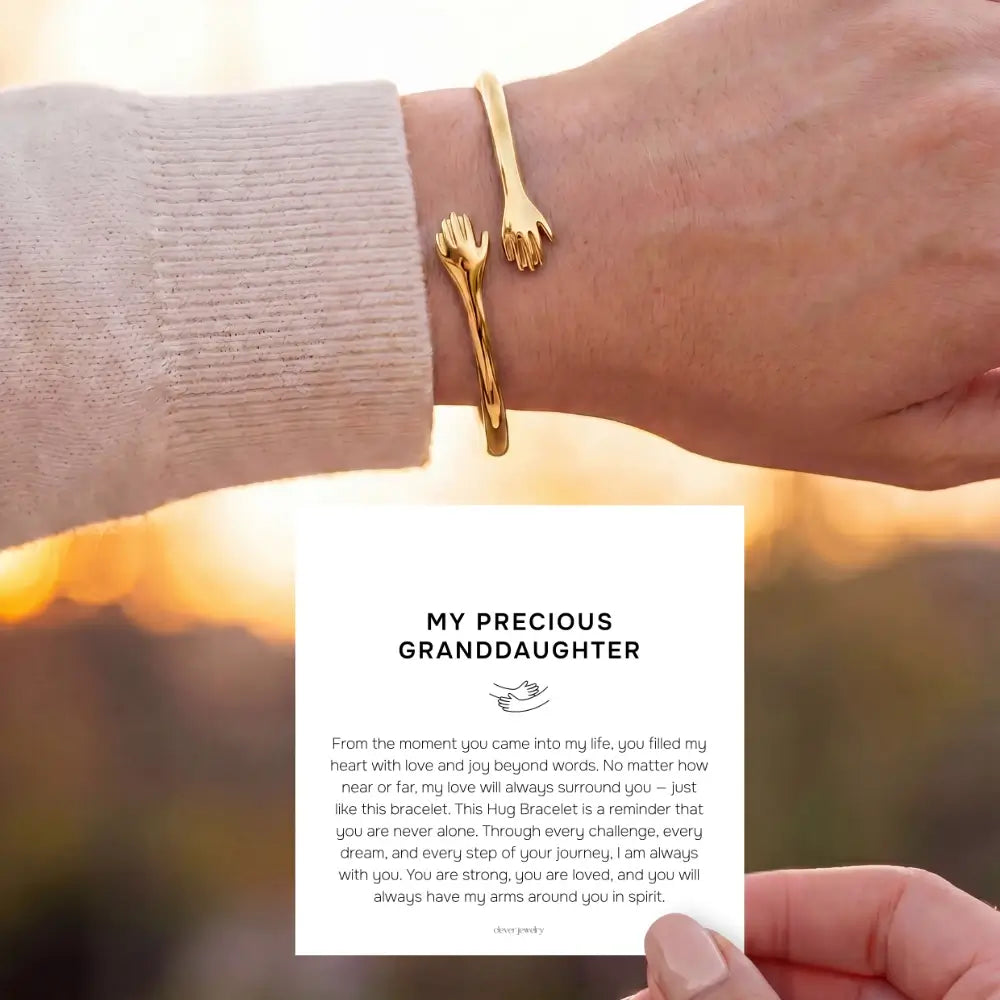 My Precious Granddaughter - Gold Hug Bracelet