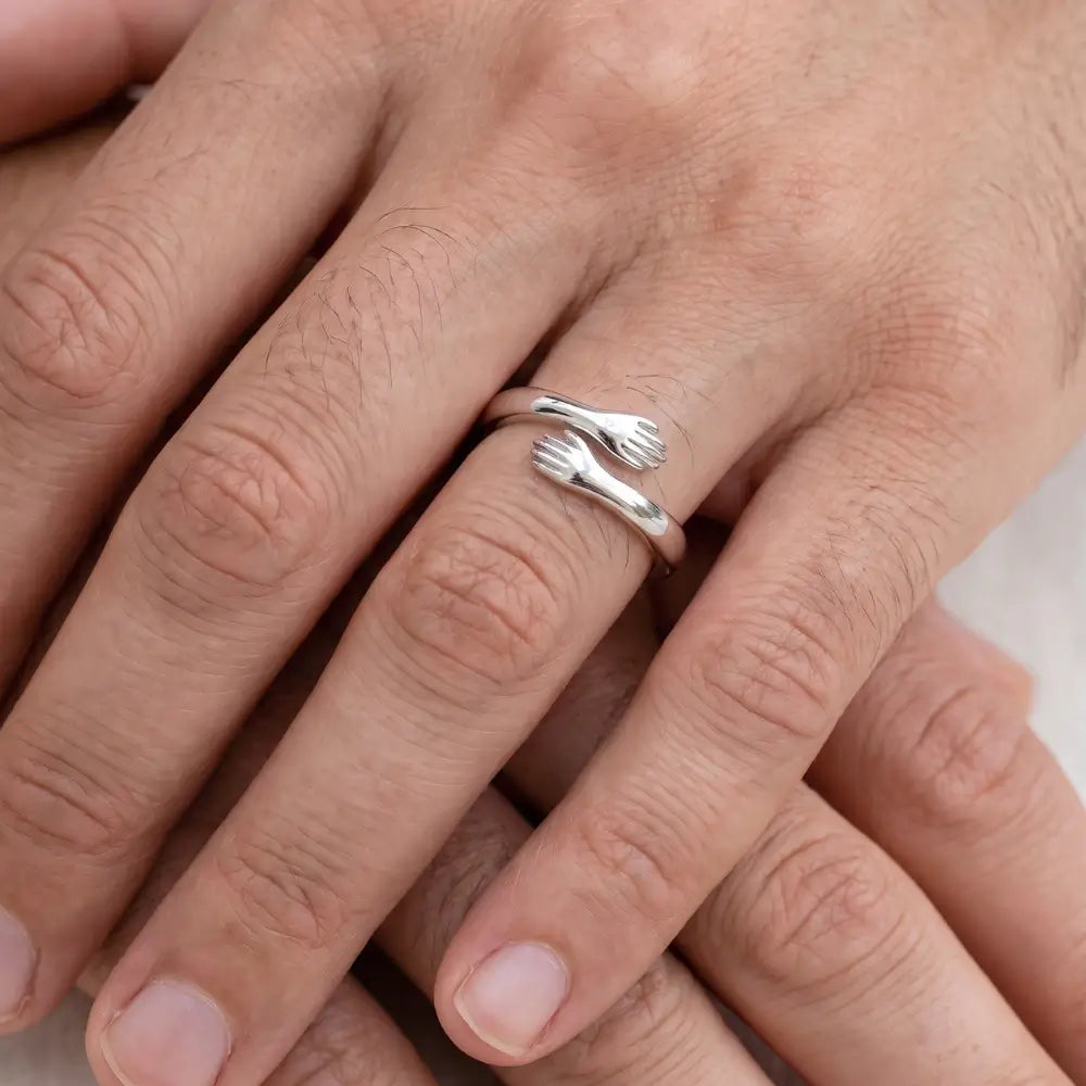 To My Grandson - Hug Ring
