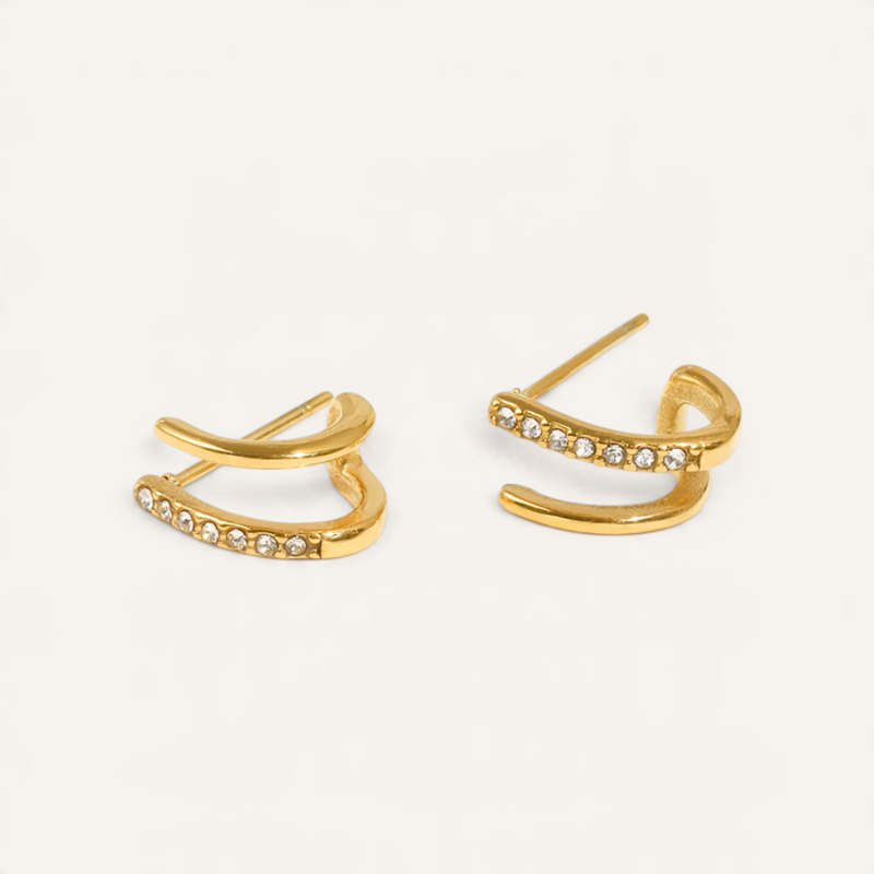 Double Pavé Hoops